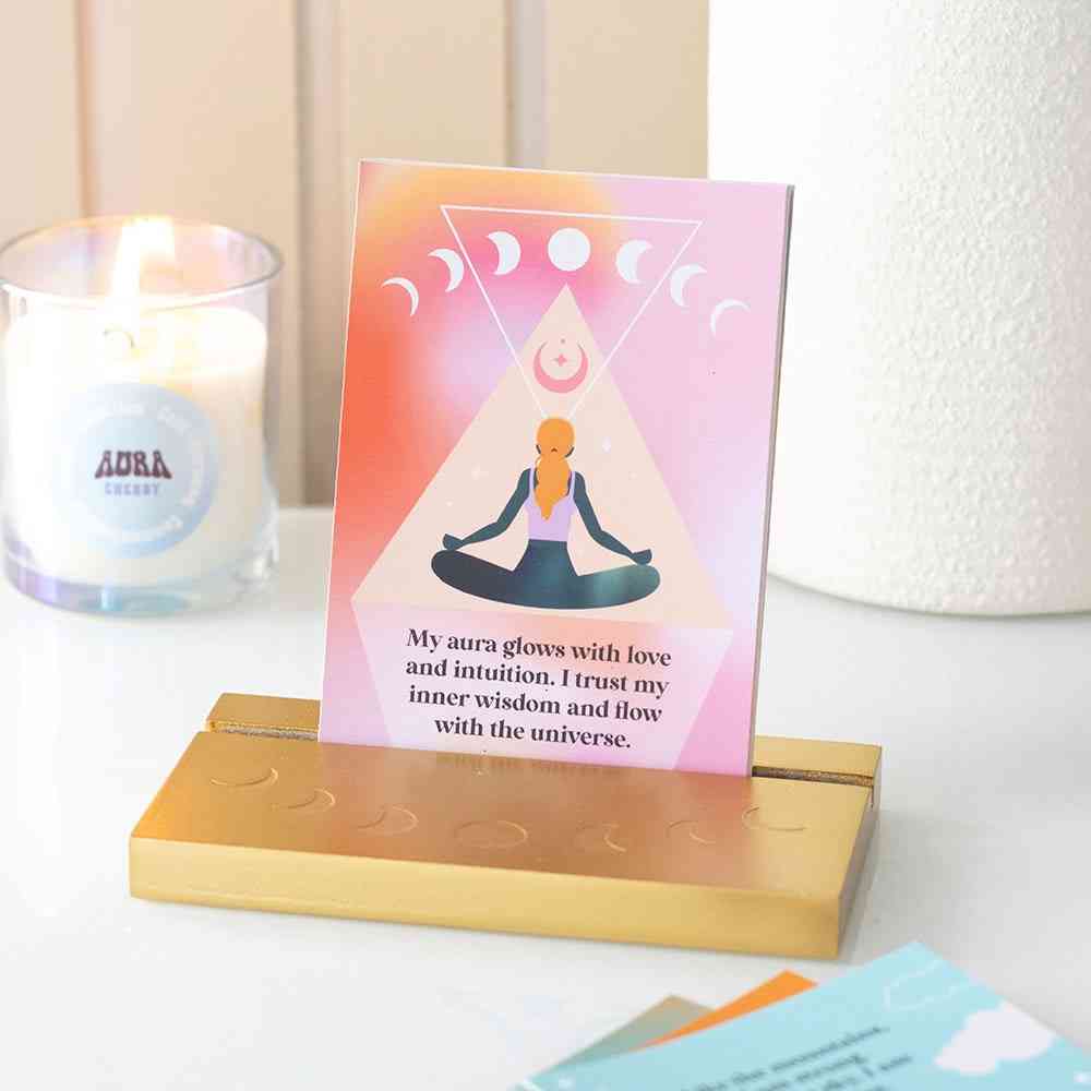 Something Different - Aura Affirmation Cards with Wooden Stand Kaartenhouder - Multicolours